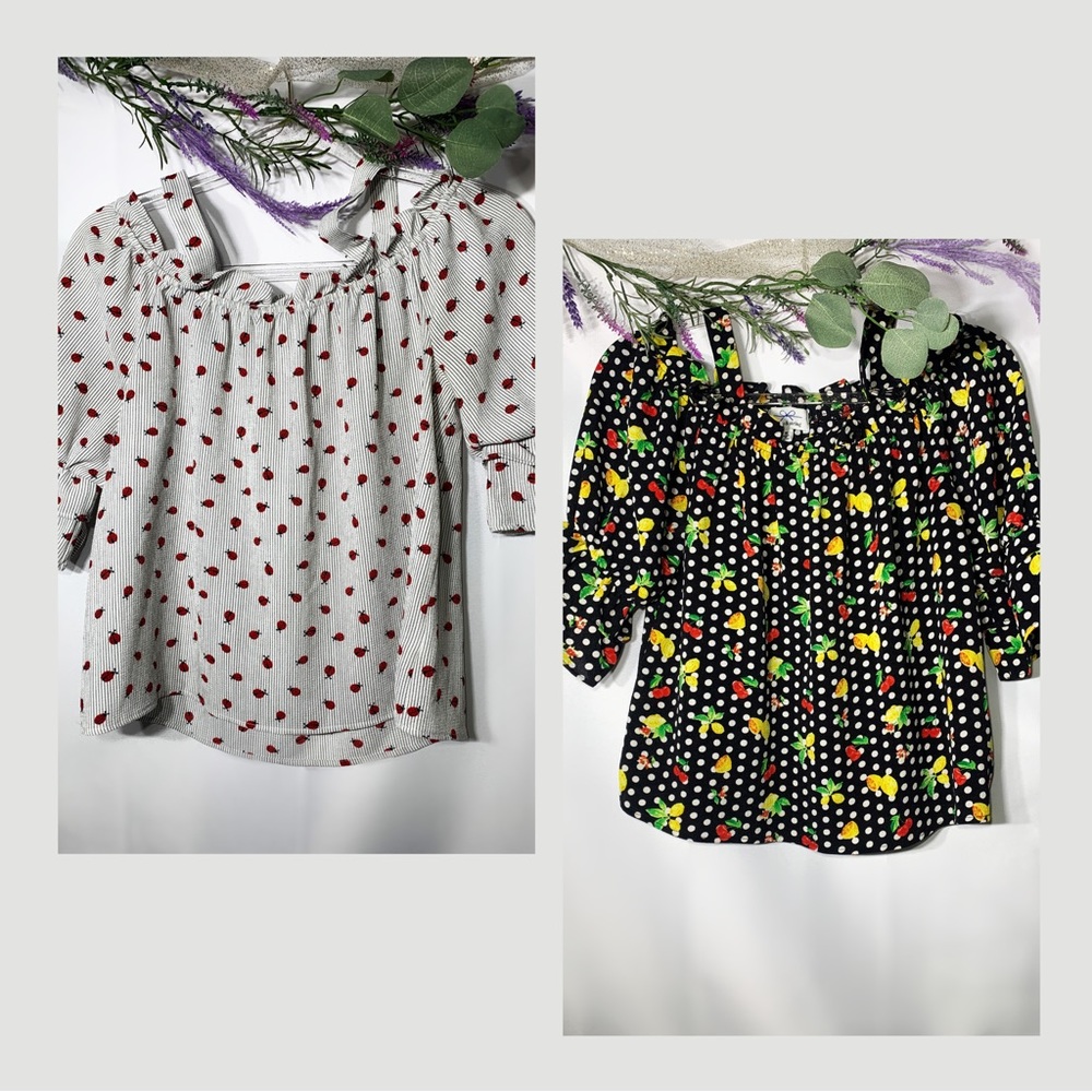 BUNDLE!! Twine & String Women’s Cold Shoulder Summer Tops